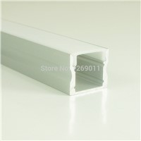UnvarySam 5pcs 0.5meter 15mm Deep Recessed Aluminum LED Channel without Flange, Compatible with Strip Width within 12mm