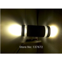 50pcs LED Outdoor porch lighting Modern Wall Light Mounted 8W Gray/White/Black outdoor sconces Aluminum Wall Lamp AC85-265V