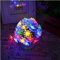 6M 30 LED Solar Outdoor String Lights Premium Ledertek Waterproof Lotus Flower Solar Powered Fairy Lights For Garden Light Party