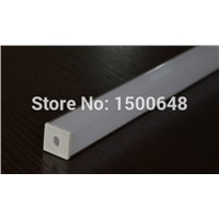 50pcs/lot L type LED aluminum profiles for LED strips with Milky/transparent PC Cover