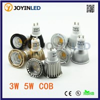 Double led lighting cup spotlights 220v cob pins lamp gu10 mr16 gu5.3 black mirror light bulb