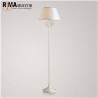 white fabric shade crystal table light for bedroom decorative lights led bulb included