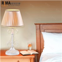 hand-made white painted  table lamp for bedroom decorative lighting hot sale
