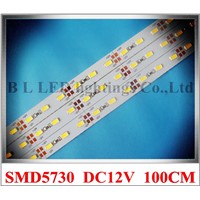 LED rigid strip light LED light bar LED cabinet light 100cm 72 led SMD 5730 DC12V 21W white / warm white CE ROHS high bright