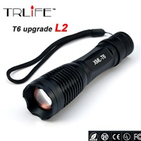 LED CREE XM-L2/T6 6000Lumens X900 Flashlight Torch Zoomable Camping Flash Light Outdoor Lighting Lamp For 3xAAA or 1x18650