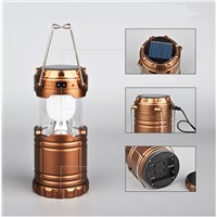 Multifunctional Retractable Charge Lantern Lamp LED Solar Light Outdoor Camping Tent Light