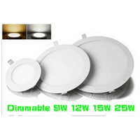 led lights for home dammible 3w 4w 6w 9w 12w 15w Led Surface Ceiling Recessed Grid Downlight / Round led Panel Light
