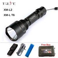 Waterproof 8000 Lumens Flashlight LED CREE XM-L2 Lantern Tactical Flashlight Torch Lamp+1x 18650 Rechargeable Battery + Charger
