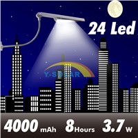 Updated Super Bright 24 LEDs Solar Street Light LED On the Wall Waterproof Solar Lamp Sensor Security Adjustable Spot Lighting