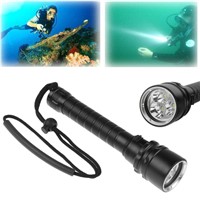 Professional 6000Lm 3 x High Quality XM-L T6 LED 100M Diving Underwater Flashlight Torch Waterproof