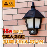Gao Liang LED solar lights hexagonal body sensors and a half wall lamp wall lamp aisle lights garage door headlight lamp