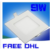 HOT! DHL 10pcs/lot Square LED Down light 9W Super Thin LED Panel Light White/Warm white light