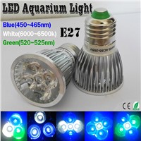 (1 pieces/lot) Full Spectrum LED Grow Light E27 Aquarium LED Lighting, Fish Tank Illumination, Aluminum Radiator