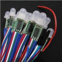 Fast shipping 100pcs 12mm WS2801 Pixel Node Module String Addressable Color DC5V Non-waterproof