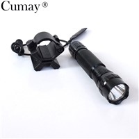 One Mode 3800Lm XML T6 LED Tactical Flashlight 18650 Torch Light linternas For Outdoor Hunting + Magnetic X Gun Mount Holder