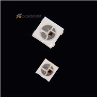 50pcs Pre-wired WS2812B led Chip with Heatsink DC5V WS2811 control individually Addressable led pixel strip WS2812 ,12cm wires