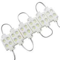 20PCS/Lot 5630 SMD 4Leds Led Module DC12V Waterproof IP65 White Square Led Module Injection Molding For Backlighting