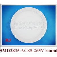die-cast aluminum Surface Mounted round / square LED panel light ceiling light SMD2835 6W / 12W / 18W / 24W AC85-265V CE ROHS