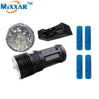 zk30 led flashlight Torch MI-9 18000 lumen 9x Cree XM-L T6 tactical Lantern suitable 4x18650 battery  can use for Camping