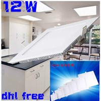 HOT! DHL 10pcs/lot high quality 12W LED Panel Light LED panel light Square round led flat panel ceiling lights