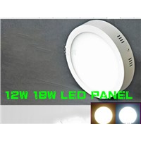 HOT!No Cut ceiling 6w 12w 18w Surface mounted led downlight Round panel light SMD Ultra thin circle ceiling Down lamp kitchen