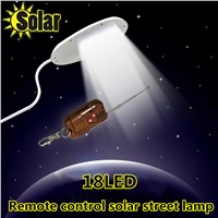 2016NEW Remote control 18 LED Solar Powered Panel LED Street Light Solar Sensor Lighting Outdoor Path Wall Emergency Lamp
