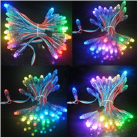 LED WS2811 50 PCS LED full-color pixel DC5V 12 mm module IP68 waterproof lights advertising