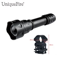 Mini Flashlight Uniquefire T20 IR 850NM 3 Modes Infrared Night Vision Flashlight+Gun Mount  For Hunting Camping