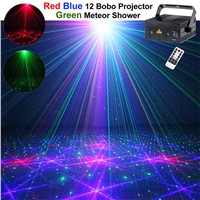 AUCD Mini Red Green Blue Laser Light DJ Projector Blue LED Mixing Effect KTV Home Party Show Holiday Stage Lighting Z12G-RGB300