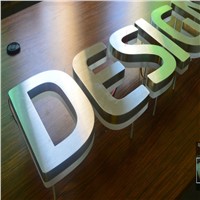 3D custom Advertising led backlit illuminated letters and signs