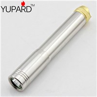 YUPARD multipurpose Q5 Stainless Shell Flashlight torch 500Lms 10440 1*AAA rechargeable battery 1-Mode high power light outdoor