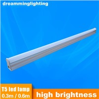 5pcs/lot 176v-265v LED T5 Mini Fluorescent Light 3w 6w Cool Warm White 30cm 60cm Aluminum Shell SMD 2835 Hard Strip Tub Light