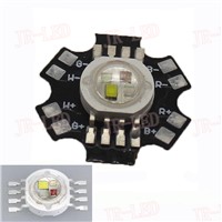 New Come! 5PCS 4W RGBW  45 MIL  RGB+White High Power Led Bead Lamp Light Red Green Blue White 1W Each Chip with 20mm Star Base