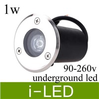 Hot sale LED underground lights lamp IP68 Buried lighting 1w  LED outdoor lamp light step light pool lamp 12V or AC85-265V