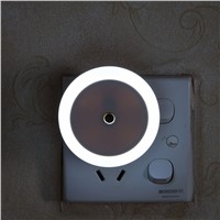 Mini LED US EU AU Plug 0.5W Night Light Control Auto Sensor Baby Bedroom Lamp Square and Round AC110-260V LED Light