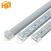 LED Bar Lights DC12V 5730 LED Rigid Strip 50cm LED Tube with U Aluminium Shell + PC Cover 5pcs/lot