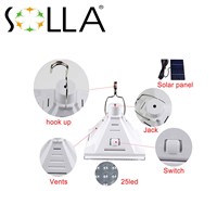 SOLLA 25 LED flood light out door Solar Pyramid Chandelier, Work Time 7 Hours Solar Rechargeable Energy Bulb
