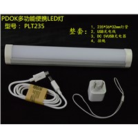 Removable PDOK magnetic base led machine lamp Multi-functional USB Recharging lamp LED Reading Adjustable Dimmer Desk Lamp