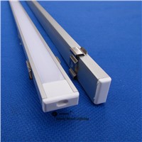 5pcs/lot 0.5m/pc  LED channel aluminum profile for 5050  led strip,milky/transparent cover for 12mm pcb with fittings CC-1607
