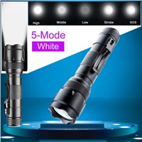 Best Quality Tactical WF-502B XM-L T6 Led 300 Lumens 5 Modes Flashlight Camping Hunting Torch Lamp For 18650 battery