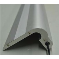 2pcs/lot 50cm length stair nosing profile(silver /Black color finishing) for cinema,for home