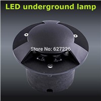 Polarized light 3W LED Underground Ligjht 12V 24V IP65 Waterproof CE ROHS Outdoor Landscape Lighting single color lamp 4PCs/Lot
