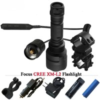 Portable led Tactical flashlight cree xml l2 xm l t6 torch bike camping light 18650 rechargeable battery Waterproof flash light