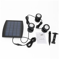 Portable LED Outdoor Solar Powered Spotlight RGB/Cold White Waterproof IP68 Led Landscape Light Solar Garden Lamp