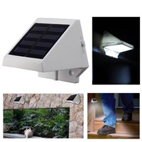 Waterproof Solar Powered Stairs Fence Garden Security Lamp Outdoor 4LED Light