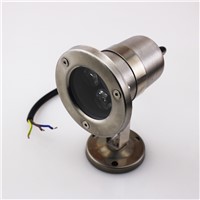 DC 12V 3W LED Underwater Light Waterproof Lamp for Swimming Pool Silver IP68 RGB Fountain Lights Remote Control Lighting