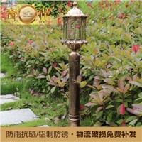 H115CM Europe bronze cottage garden lawn pole lamp aluminum+glass waterproof outdoor backyard pole lighting E27 bulb 220V/110V