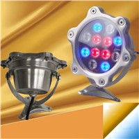 LED Underwater Foutain Light 12W 1200LM Pool Lamp Ponds Swimming Aquarium Outdoor Lighting Remote Control Water Resistant RGB