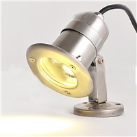 LED Swimming Pool Light IP68 3W Underwater Lights Fountain Aquarium LED Outdoor Lighting Stainless Steel Fishing Pond Lamps 3W