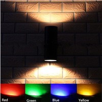 Outdoor Porch Lighting 18W 2*9*1W LED Up and Down Wall Lamp Two Sides Iluminacion Exterior Silver/Black LED Wall Sconce Lamps